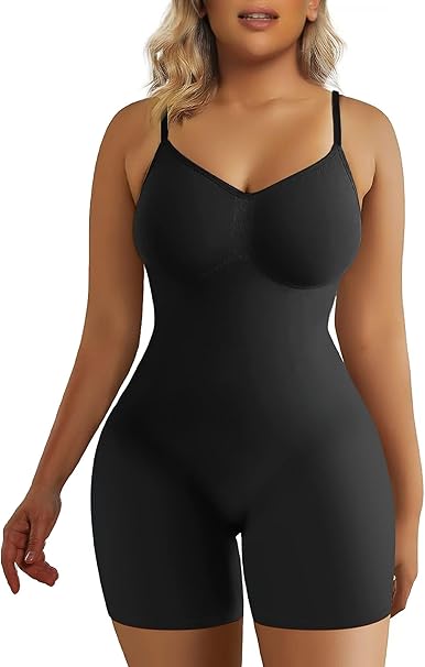 Women's Tummy Control Butt Lifter Mid Thigh Shapewear Bodysuit