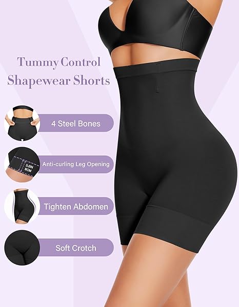 Women's High Waist Shorts Shapewear Bodysuit