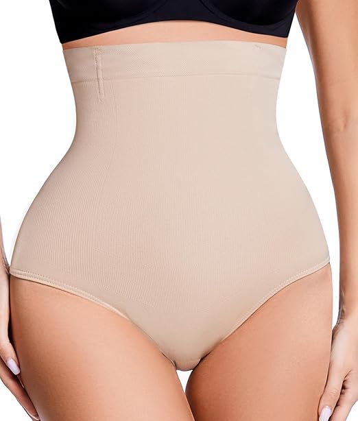 Women's High Waisted Tummy Control Panty Shapewear Bodysuit