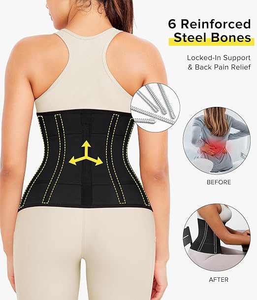 Women's Sweat Waist Trainer Tummy Control Shapewear Bodysuit
