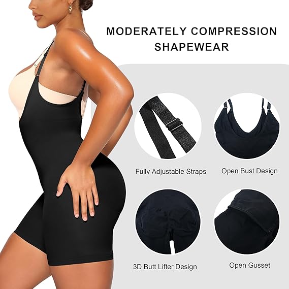 Women's Open Bust Sculpting Shapewear Bodysuit