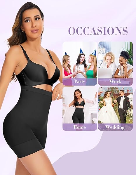 Women's High Waist Shorts Shapewear Bodysuit