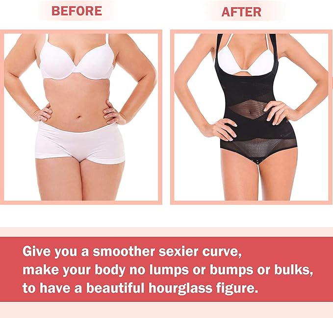 Women's Open Bust Waist Trainer Tummy Control Slimming Shapewear Bodysuit