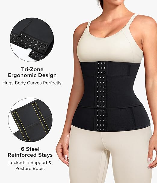Women's Sweat Waist Trainer Tummy Control Shapewear Bodysuit