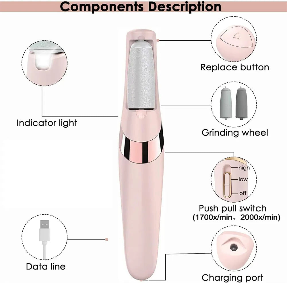 Electric Pedicure Tool | Foot Callus Remover