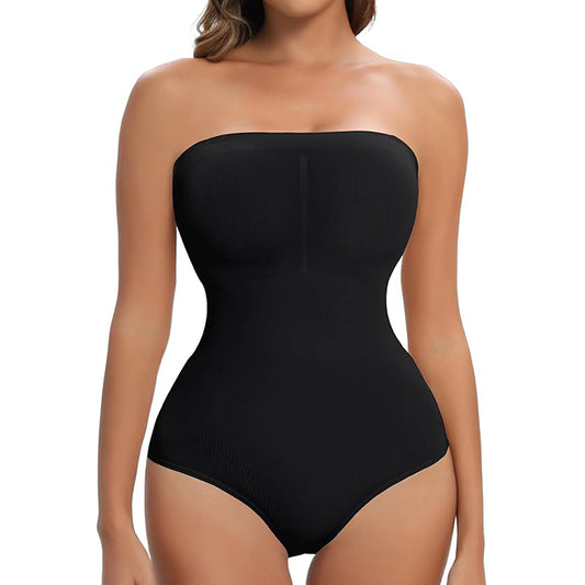 Women's Thong Strapless Sculpting Shapewear Bodysuit