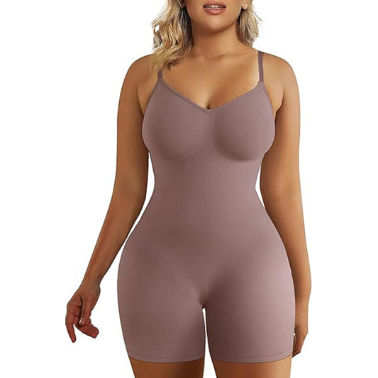 Women's Tummy Control Butt Lifter Mid Thigh Shapewear Bodysuit