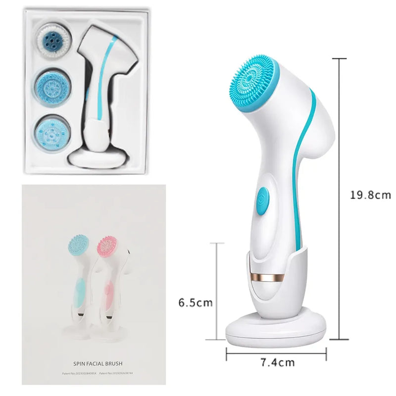 Sonic Facial Cleansing Brush Set