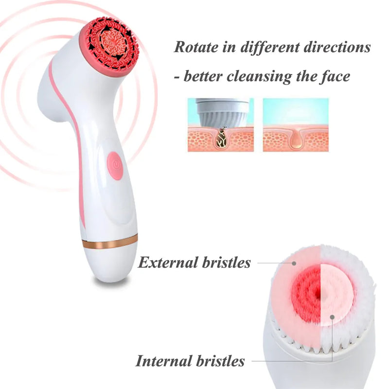 Sonic Facial Cleansing Brush Set