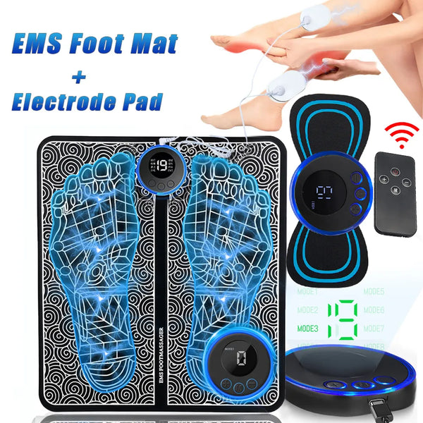 Portable Foldable EMS Foot Massager Pad