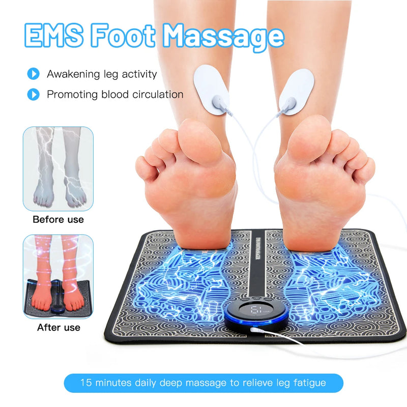 Portable Foldable EMS Foot Massager Pad