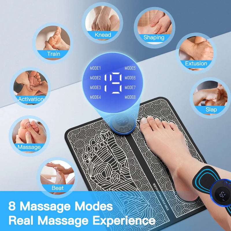 Portable Foldable EMS Foot Massager Pad